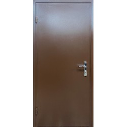 Двери входные Металл/ДСП коричневые (Эконом)