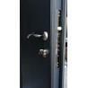Двери Металл-МДФ со стеклопакетом замок и ручка