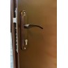 Двері вхідні полуторні Технічні 1200 мм коричневі 2 аркуші металу з утепленням