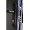 Двері вхідні полуторні Технічні 1200 мм сірі 2 листи металу з утепленням