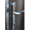 Ручка на планке и замок двери входной Металл/МДФ Арка