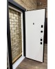 Входная дверь Магнат (4 контури) Redfort черный AntiScratch (Vesdecor)/белый супермат